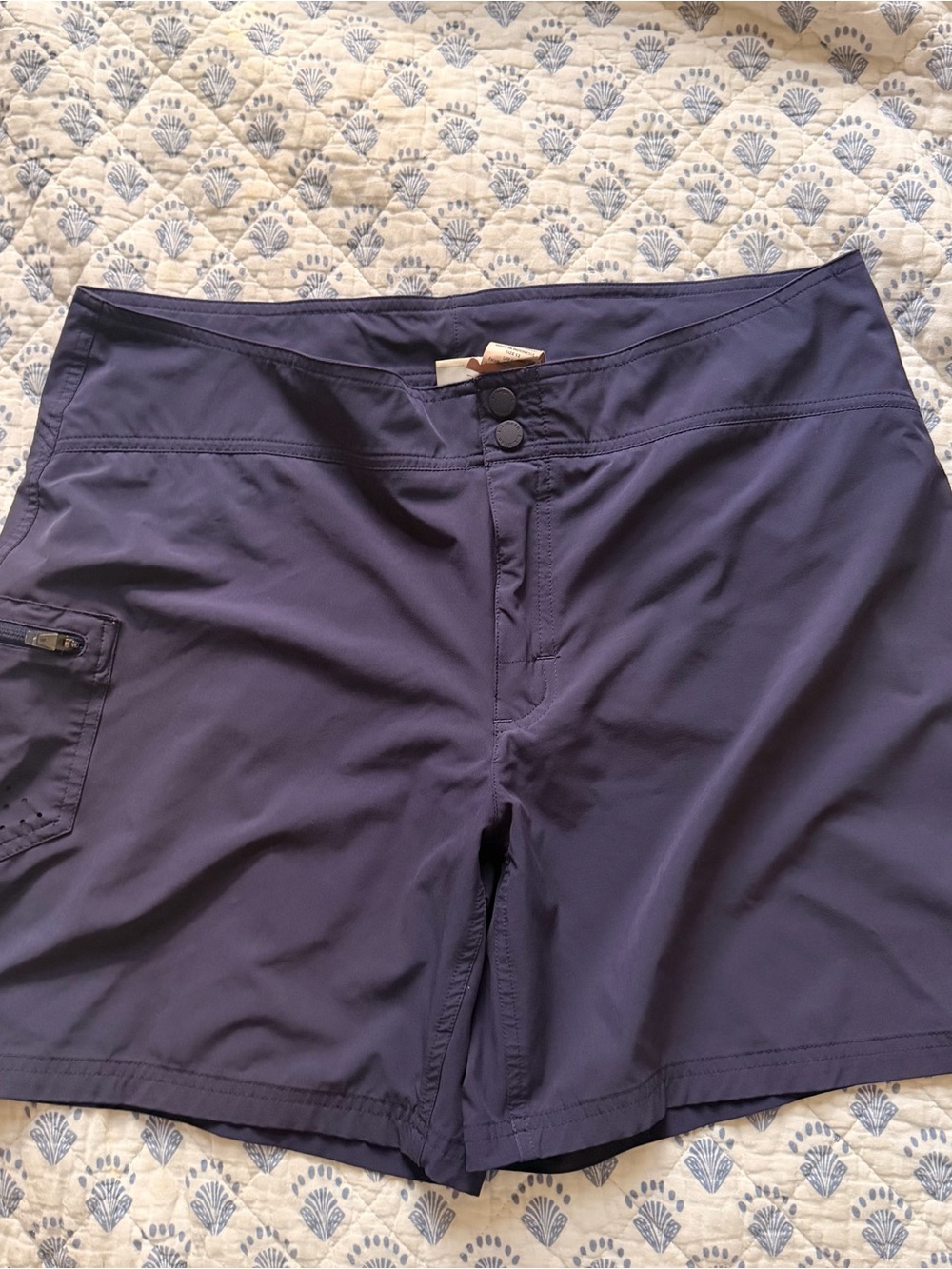 L.L.Bean Deep Navy Shorts with Logo Tag
